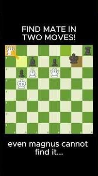 even magnus cannot find this mate in two #chess