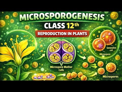 Class12th Reproduction in Plants|Microsporogenesis class12th
