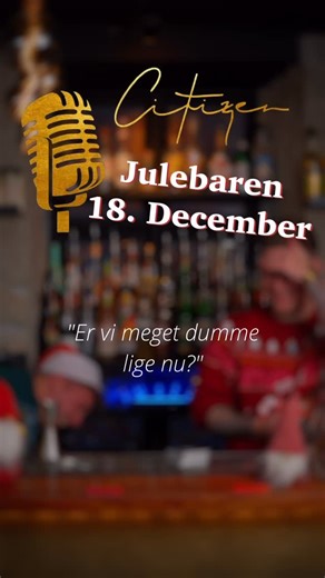 CITIZEN on Instagram: "🎄Citizen Julestue afsnit 18: Er vi meget dumme lige nu?🎄 I dag spiller gutterne et spil Hitster hvor der skal placeres nogle sange i kronologisk rækkefølge. Hvem tror I vinder? 🧐✨ Derudover er det Citizens første ansatte, Kennys fødselsdag!!! Tillykke din dejlige mand ❤️🇩🇰🪩🎉 I aften er der musikquiz på Citizen og du kan fange billet via link i bio 💛"