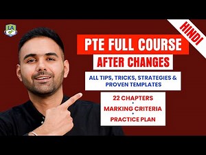 PTE Academic Full Course in 2.5 Hours (Hindi): Updated Strategy, Templates & Practice Plan