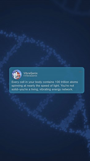  Science is revealing we're walking miracles... Every cell in your body contains 100 trillion atoms spinning at nearly the speed of light. You're not solid — you're a living, vibrating energy network. Let that sink in for a moment. Want to understand the science behind your body's incredible energy? Our experts are standing by — call (509)731-6462 and unlock the secrets of frequency healing! #FrequencyHealing #WellnessTechnology #QuantumPhysics | VibraGenix | Facebook
