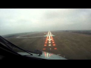 Embraer 145 Cockpit view takeoff and landing (Go Pro HD camera)