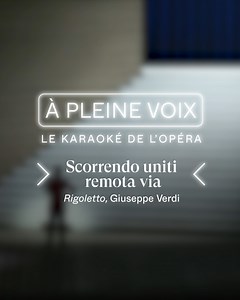 8.2K views · 86 reactions |  Prêtez-vous au jeu du karaoké de l’Opéra de Paris avec “Rigoletto” de Verdi !  Extrait de “Scorrendo uniti remota via” avec les artistes des chœurs de l’Opéra de Paris  Jusqu’au 12 juin Opéra Bastille  https://bit.ly/4jmwbGn | Opéra national de Paris | Facebook