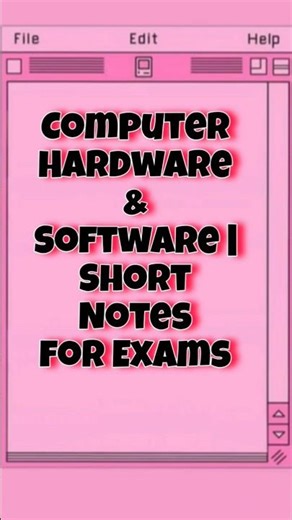 Computer Hardware & Software Short Notes | Exam Oriented | One Shot Revision@MrBeast​