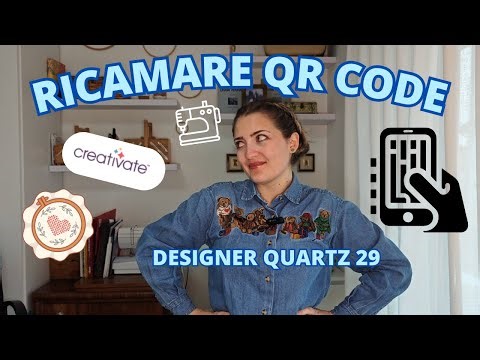 RICAMO QR CODE - Primo tentativo con la Designer Quartz 29 e CREATIVATE