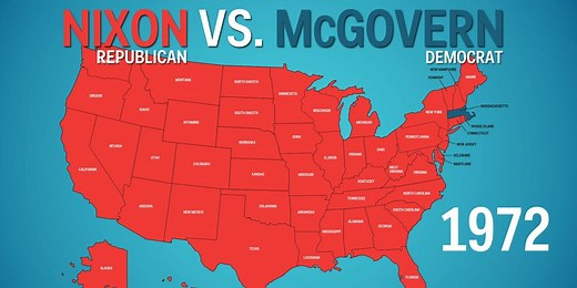 Animated map shows how the states voted in every single presidential election
