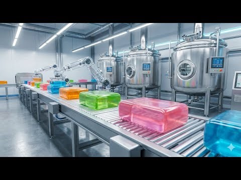 Watch How Bath Soap Gets Made in Massive Factories