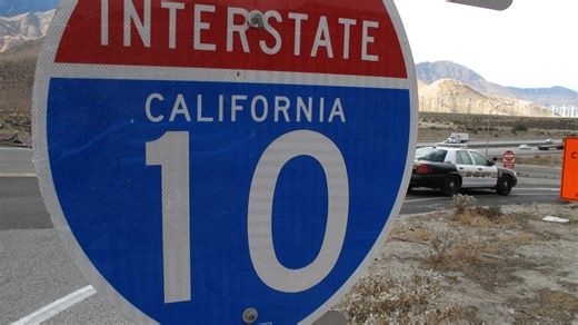 Holiday travel: Crash causes major traffic delays on westbound I-10 near Cabazon Sunday