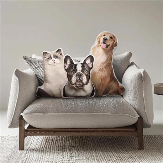 Personalized Pet Pillow, Custom Animal Decorative Pillow, Dog and Cat Cushion, Pet Lover Gift, Personalized Pillow, Custom Shaped Pillow - Etsy