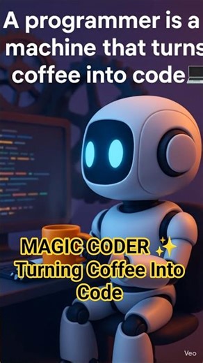 Programmer Magic ✨ Turning Coffee Into Code! #shorts #shortsfeed #youtubeshort