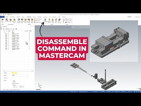 Mastercam 2023: Disassemble Solids