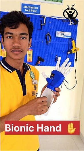 Bionic Hand Project ✋️ | prosthetic hand #stem #bionichand #arduino #techhyaku #dramitmehra #robot