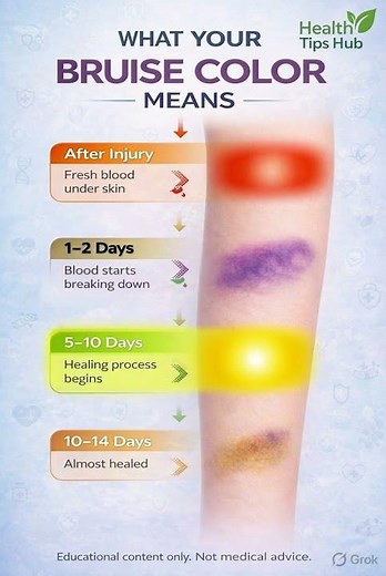 Why Bruises Change Color While Healing | Health Facts #Shorts