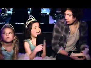 Sophia Grace and Rosie meeting One Direction, JLS and the X Factor Finalists.