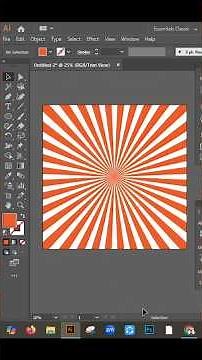 Create Sunburst Effect in 2 Ways | Adobe Illustrator Tutorial.