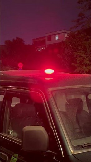 Red rotating beacon light, wireless magnetic strobe lights for emergency vehicles.