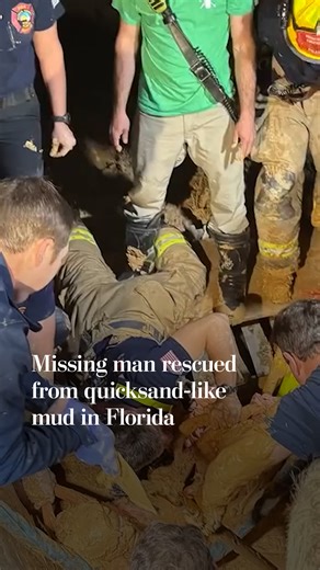 Andrew Giddens, 36, was rescued from mud that was similar to quicksand in Melrose, Florida. He was transported to a trauma center “in critical condition,” police said. | Washington Post
