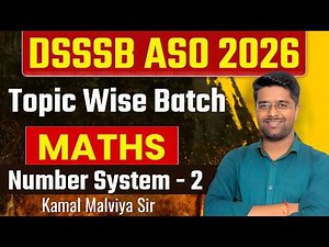 DSSSB ASO Classes 2026 | DSSSB ASO Previous Year Question Paper | DSSSB ASO Exam Date 2026 | Math 02