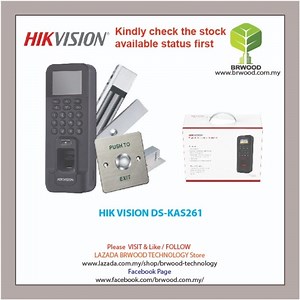 HIK VISION DS-KAS261:Fingerprint Access Control Terminal  KIT Selangor, Malaysia, Kuala Lumpur (KL), Puchong Service, Installation | Brwood Technology