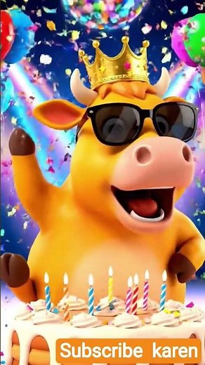 Golden Cow Birthday Dance 🎉 | Funny Cow Celebration Video | #shorts #viral #youtubeshorts #funny