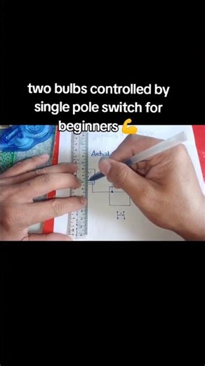 two bulbs controlled by single pole switch wiring diagram #basicwiringdiagram #basicelectrical #diy