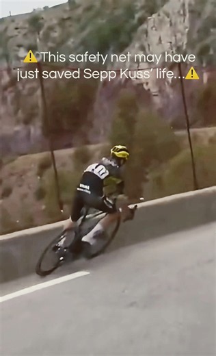 ⚠️ This safety net may have just saved Sepp Kuss’ life…