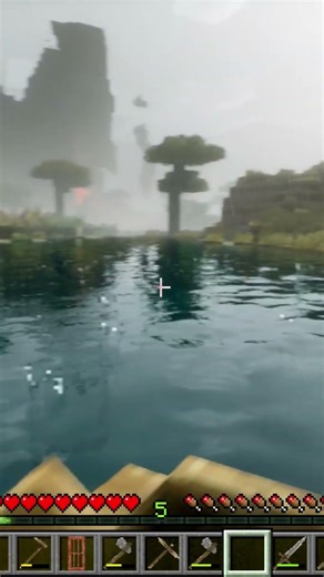 Minecraft Boat Adventure in Rain 🌧️🚣 | Peaceful River Journey | Survival Gameplay