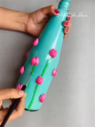 DIY Beautiful Wall Hanging Art with Glass Bottles