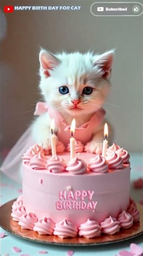 Happy Birthday Cat Song #cat #cutecat #catsinging #happybirthday