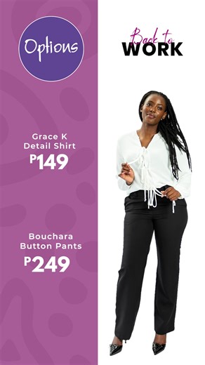 Back to work, done right. 👌🏽💼✨ Shop NOW at Options!#OptionsBotswana #OptionsUrOption #Optionsbw