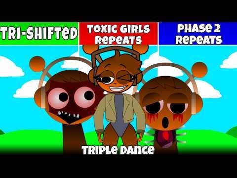Sprunki Tri Shifted – Phase 2 & Toxic Girls All Repeat + Triple Dance Fan Mod