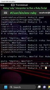 Using ‘ruby’ Interpreter to Run a Ruby Script #shorts
