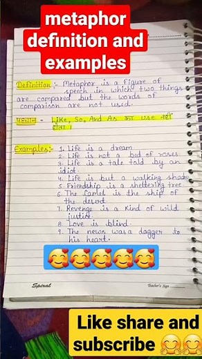 metaphor figure of speech।metaphor figure of speech examples