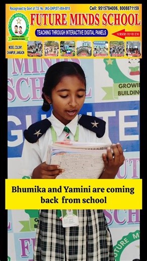 3rd Grade Reading Fluency: Kalpana Reads an English Paragraph 📖✨ #ghanpur #school