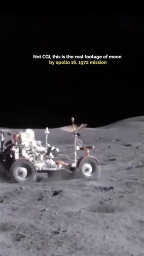 Moon Grand Prix 🌕🏎️ | John Young Pushes Apollo 16 Rover to the Limit 🚀 #apollo16 #space #moon