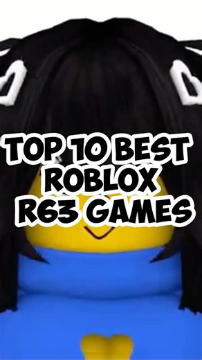 PLAY THESE 10 R63 GAMES ON ROBLOX NOW!! #roblox #r63 #robloxedit #shorts