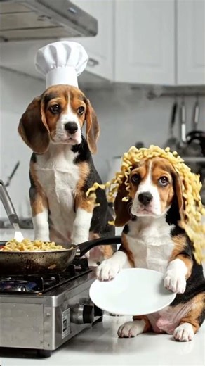 Funny Puppy Cooking Fail 😂🍜 | Cute Dog Chef Viral Video 🐶