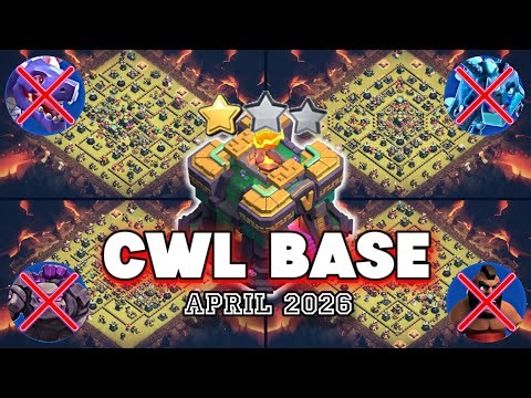 TH14 BEST CWL BASE + RANK AND WAR BASE WITH COPY LINKS || TOP-10 TH14 ANTI EVERYTHING || TH14 BASE