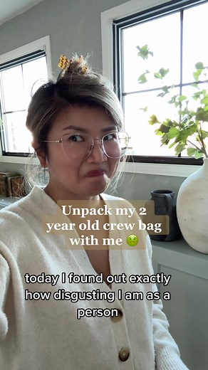 I am a disgusting human lol! In my defence most of my possession was in a storage container for the better part of a year bc of renos and I totally forgot about it. But yah. Haven’t been a flight attendance since March of 2020. 🤢🤢🤢🤢