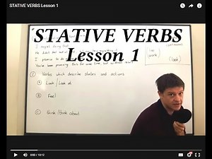 STATIVE VERBS Lesson 1
