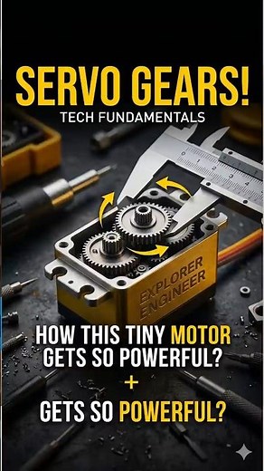 How Tiny Servo Motors Generate Massive Power! 🦾⚙️