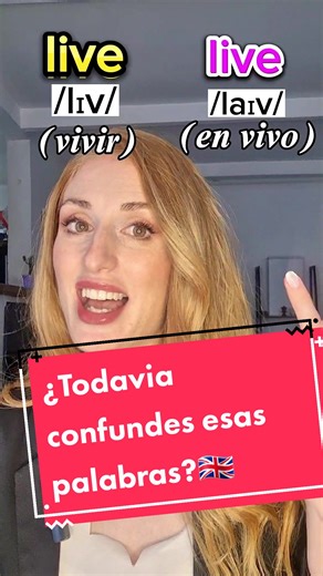 Diferencia entre 'vivir' y 'en vivo' en inglés