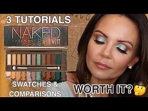 NEW URBAN DECAY WILD WEST PALETTE REVIEW | 3 TUTORIALS | SWATCHES & COMPARISONS