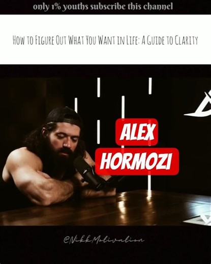 HOW TO FIGURE OUT WHAT YOU WANT IN A CAREER #alexhormozi #podcast #success #direction #clearity #usa