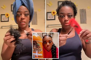 Gorilla Glue Girl's loses locks in clumps