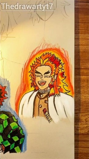 How to Drew Rengoku with