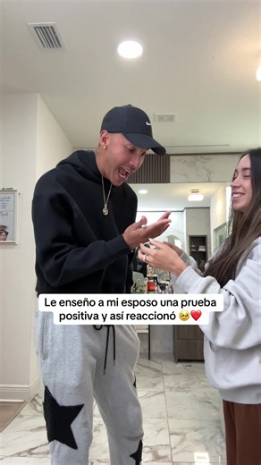 La emocionante reacción de mi esposo ante el positivo 🤰❤️