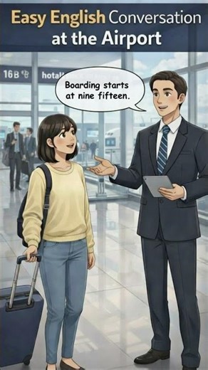 English at the Airport |Easy English Conversation #shortsfeed #englishlearning