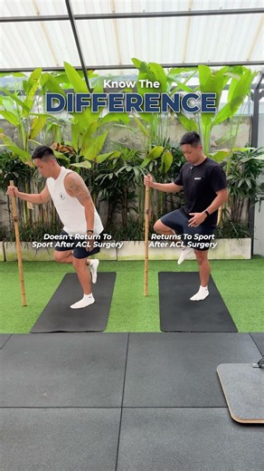 What’s the difference between these two ACL rehabbers? 🏃 #shorts