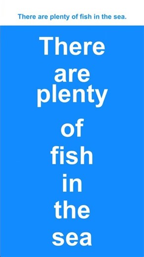 【1分英語リスニング】There are plenty of fish in the sea.